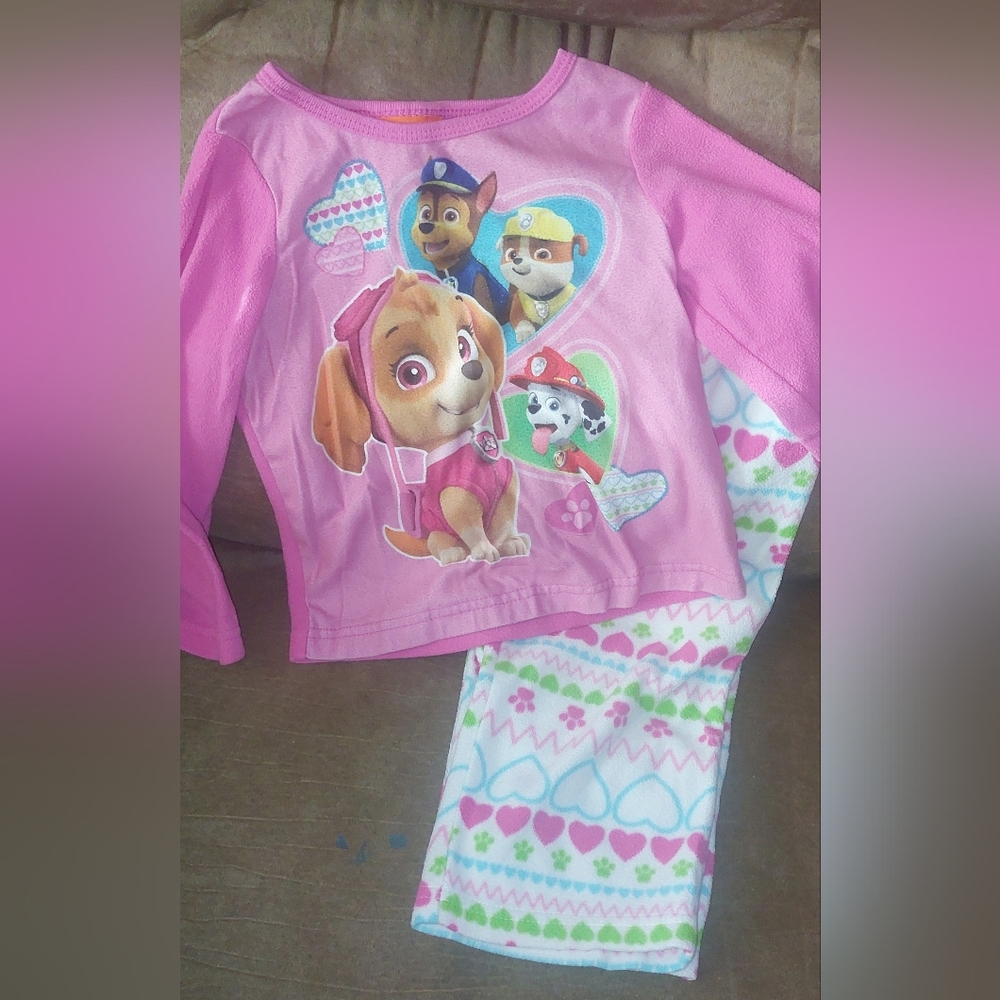 ❄️ Girl's Paw Patrol Fleece 2pc Pj's